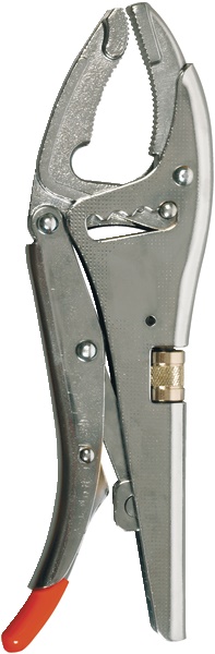 Pinza a morsa becchi lunghi 250 mm con rotellina regolazione e molla richiamo, uso elettrico e lavori precisi