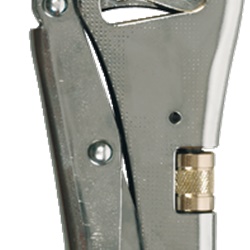 Pinza a morsa becchi lunghi 250 mm con rotellina regolazione e molla richiamo, uso elettrico e lavori precisi