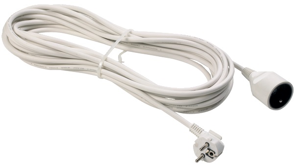 Prolunga elettrica standard H05VV-F 3G1.5 mm² 5 m spina 2P+T 16 A presa protetta uso domestico e professionale