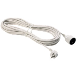 Prolunga elettrica 5 m H05VV-F 3G1.5 mm² spina e presa 16 A protezione tipo francese uso domestico e professionale