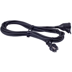 Prolunga professionale H07RN-F 3G1,5 mm² 10 m 16 A spina e presa con protezione e valvola sicurezza 3680 W uso elettrico