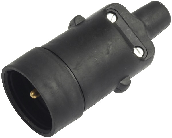 Prolunga elettrica 16A 2 poli + terra gomma uscita destra IP44 uso industriale