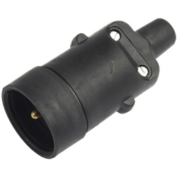 Prolunga elettrica 16A 2 poli + terra gomma uscita destra IP44 uso industriale