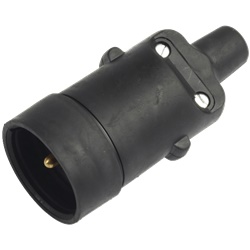 Prolunga elettrica 16A 2 poli + terra gomma uscita destra IP44 uso industriale