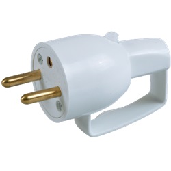 Spina 16A 2P+T ad anello montaggio rapido cavi Ø11mm uso domestico industriale