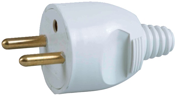 Spina 16A 2P+T uscita destra compatta montaggio rapido cavi fino 11mm dispositivi classe I