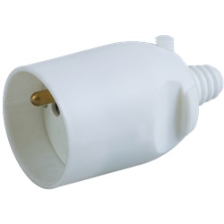 Prolunga elettrica 16A 2P+T uscita dritta per cavi Ø11mm dispositivi classe I