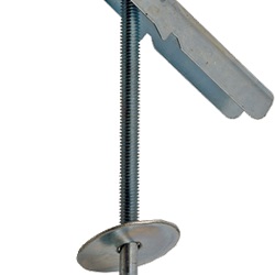 Gancio ad ancora zincato Ø5x70mm per materiali cavi fino 45mm, sospensione carichi leggeri, confezione 10 pezzi, ideale illuminazione soffitto
