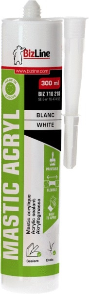 Sigillante acrilico bianco 300 ml elasticità durevole adesione senza primer per vetro metallo legno verniciato