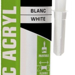 Sigillante acrilico bianco 300 ml elasticità durevole adesione senza primer per vetro metallo legno verniciato
