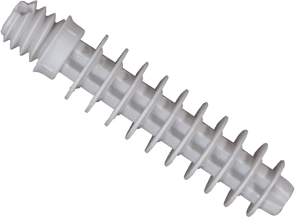 Tassello filettato universale M7x37 mm PA 6,6 grigio per fissaggio fascette multidiametro BizLine, ideale per scatole derivazione e installazioni elettriche