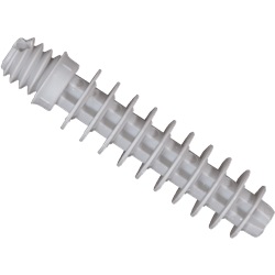 Tassello filettato universale M7x37 mm PA 6,6 grigio per fissaggio fascette multidiametro BizLine, ideale per scatole derivazione e installazioni elettriche