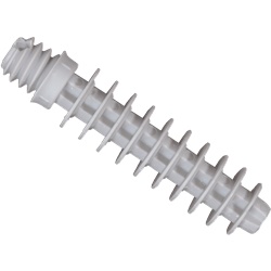 Tassello filettato universale M7x37 mm PA 6,6 grigio per fissaggio fascette multidiametro BizLine, ideale per scatole derivazione e installazioni elettriche