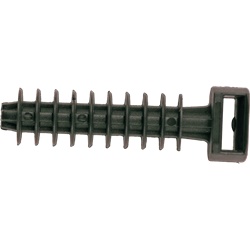 Supporto tassello standard Ø 8 mm confezione 100 pezzi per fissaggio cavi tubi guaine