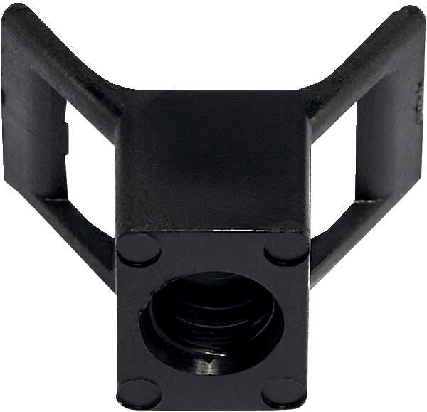 Base avvitare staffa distanziale nera vite 5 mm fissaggio rapido cavi tubi cemento