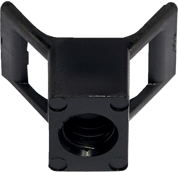 Base avvitare staffa distanziale nera vite 5 mm fissaggio rapido cavi tubi cemento