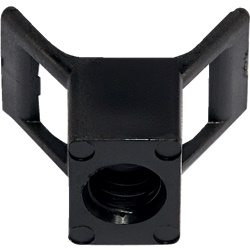 Base avvitare staffa distanziale nera vite 5 mm fissaggio rapido cavi tubi cemento