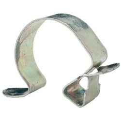 Clip fissatubo bordo lamiera 2-7 mm acciaio temperato per tubi cavi elettrici interno esterno confezione 100 pezzi