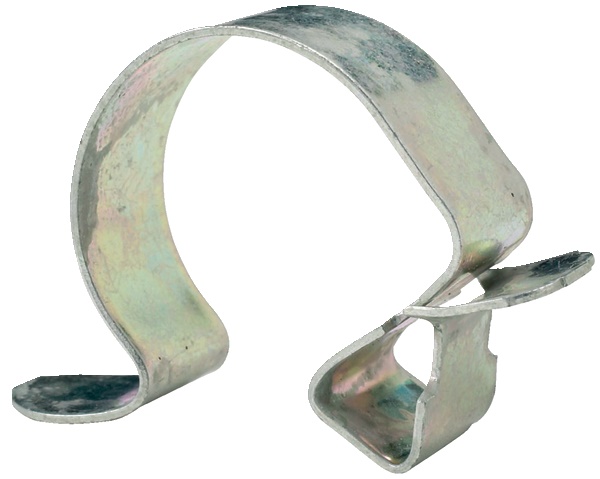 Clip fissatubo bordo lamiera 8-12 mm acciaio temperato per tubi elettrici interno esterno conf. 100 pezzi