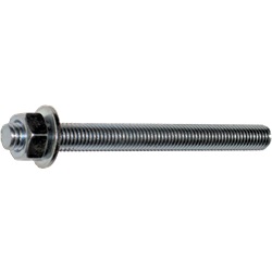 Set 10 aste filettate Ø10x110 mm con dadi e rondelle per installazioni rapide e sicure