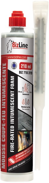 Schiuma intumescente tagliafuoco 210 ml grigio alluminio sigillatura passaggi cavi protezione 2 ore
