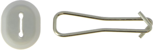 Gancio sospensione acciaio inox 25 mm per luci e condotti HVAC con strumento posa integrato, confezione 50 pezzi