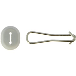 Gancio sospensione acciaio inox 25 mm per luci e condotti HVAC con strumento posa integrato, confezione 50 pezzi