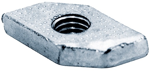 Dado scorrevole nudo M10 lunghezza 25mm blocco automatico compatibile guide Aggancia Tutto installazione rapida e sicura impianti elettrici