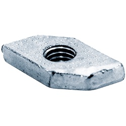 Dado scorrevole nudo M10 lunghezza 25mm blocco automatico compatibile guide Aggancia Tutto installazione rapida e sicura impianti elettrici