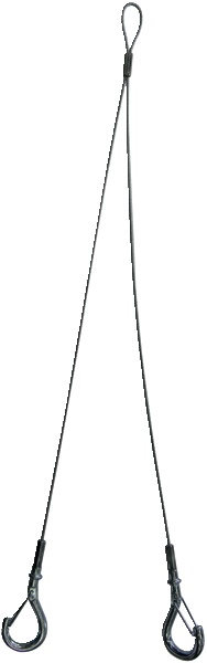 Accessorio sospensione canaline portacavi ganci Ø2x300 mm installazione rapida lamiera forata