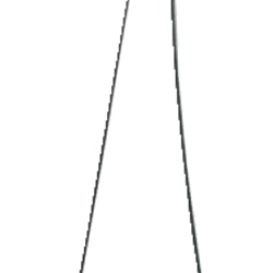 Accessorio sospensione canaline portacavi ganci Ø2x300 mm installazione rapida lamiera forata