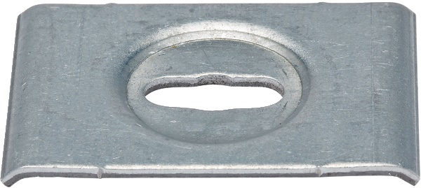 Placca metallica B40 40 mm resistente anticorrosione per installazioni elettriche