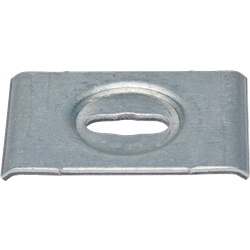 Placca metallica B40 40 mm resistente anticorrosione per installazioni elettriche