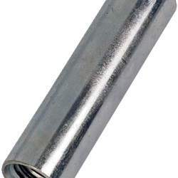 Connettore cilindrico M6 x 30 mm acciaio zincato doppio femminile per aste filettate installazioni elettriche