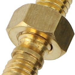 Kit viti dadi ottone M6 per fissaggio sicuro su canaline portacavi, 50 pezzi