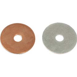 Rondelle bimetalliche M6 Ø30 mm resistenti corrosione per impianti fotovoltaici confezione 50 pz