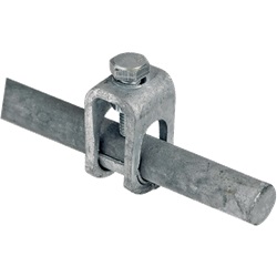 Picchetto terra tondo acciaio zincato caldo capocorda 2m serraggio cavi 50mm² installazioni elettriche