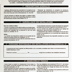 Cartello PVC preforato 350x500 mm istruzioni sicurezza resistente installazione rapida