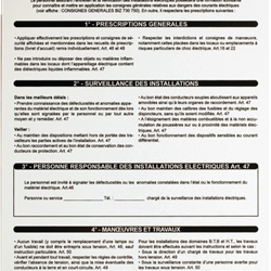 Cartello PVC preforato 350x500 mm istruzioni sicurezza resistente installazione rapida