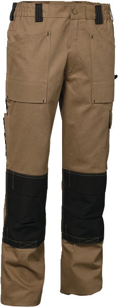 Pantaloni da lavoro Bizline beige nero taglia 48 alta resistenza comfort professionale