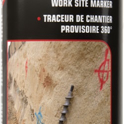 Tracciante cantiere fluorescente rosso ciliegia 500 ml multidirezionale marcatura temporanea fino 10 mesi adesione superfici umide