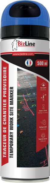 Tracciante cantiere blu fluo 500 ml marcature precise durature uso elettrico