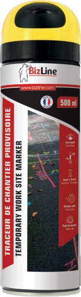 Tracciante cantiere giallo fluo 500 ml marcature precise durata 9-10 mesi uso professionale