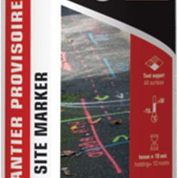 Tracciante cantiere giallo fluo 500 ml marcature precise durata 9-10 mesi uso professionale
