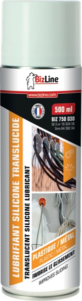 Lubrificante silicone traslucido 500 ml per cavi elettrici trattamento idrofobo antiaderente