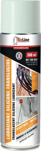 Lubrificante silicone traslucido 500 ml per cavi elettrici trattamento idrofobo antiaderente