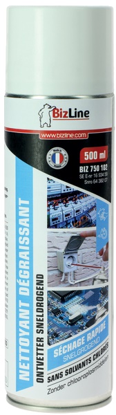 Detergente sgrassante rapido 500ml con pipetta dosatrice per impianti elettrici