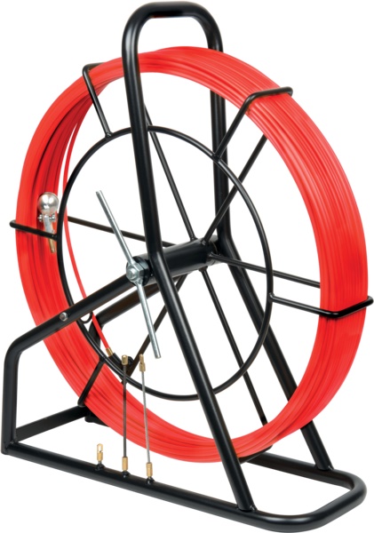 Sonda acciaio-nylon 52 m Ø 6 mm con svolgitore integrato per installazione cavi guaine e condotti