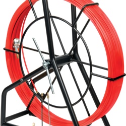Sonda acciaio-nylon 52 m Ø 6 mm con svolgitore integrato per installazione cavi guaine e condotti