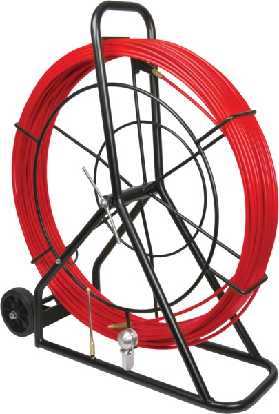 Sonda acciaio-nylon 102 m Ø10 mm con svolgitore integrato per passaggio cavi in guaine e condotti elettrici